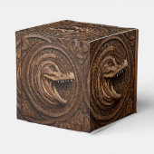 Scary Jaws: Australische krokodillenhouten print Bedankdoosjes (Achterkant)