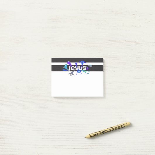 Scary Jesus Nights Post-it® Notes (Op bureau)
