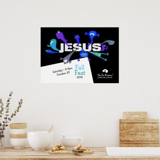 Scary Jesus Nights Poster (Keuken)