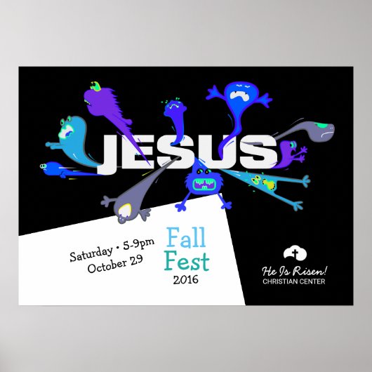 Scary Jesus Nights Poster (Voorkant)