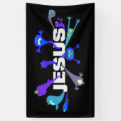 Scary Jesus Nights Spandoek (Verticaal)