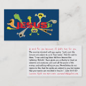 Scary Jesus Scriptkaart Visitekaartje (Voorkant / Achterkant)