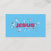 Scary Jesus Scriptkaarten Visitekaartje (Voorkant)