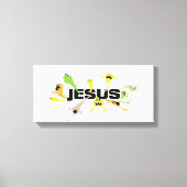Scary Jesus (zwart) Canvas Afdruk (Voorkant)