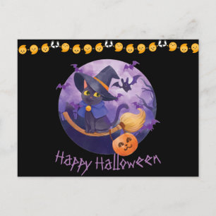 Scary Kat Halloween Briefkaart