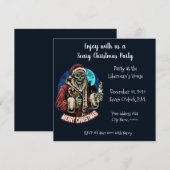 Scary Kerstparty nodiging Kaart (Voorkant / Achterkant)