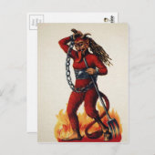 Scary Krampus Briefkaart (Voorkant / Achterkant)