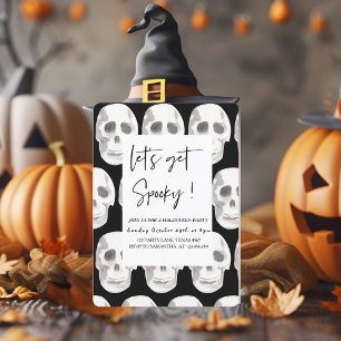 Scary Laten we Spooky krijgen   Halloween-partij   Kaart