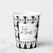 Scary Laten we Spooky krijgen | Halloween-partij | Papieren Bekers (Achterkant)