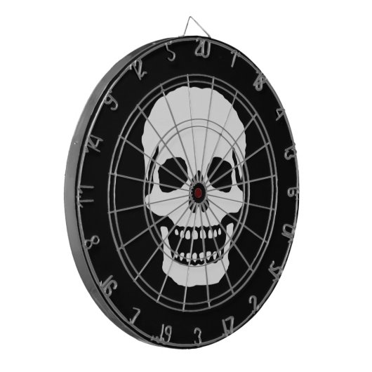 Scary Laughing Skull Dartbord (Voorkant Links)