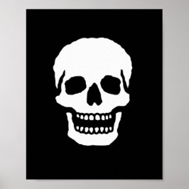 Scary Laughing Skull Poster