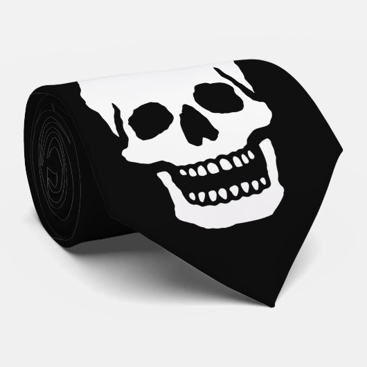Scary Laughing Skull Stropdas (Opgerold)