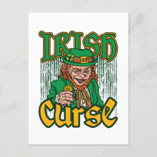 Scary Leprechaun Irish Curse St Patricks Day Briefkaart
