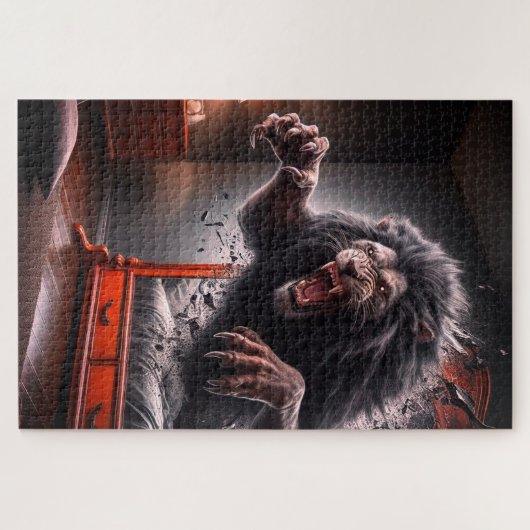 Scary Lion Legpuzzel (Horizontaal)