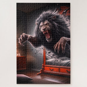 Scary Lion Legpuzzel