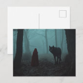 Scary Little Red Riding Hood Werewolf Briefkaart (Voorkant / Achterkant)