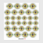 Scary Lizard Alien Dragon Dinosaur Monster Eyes Sticker (Vel)