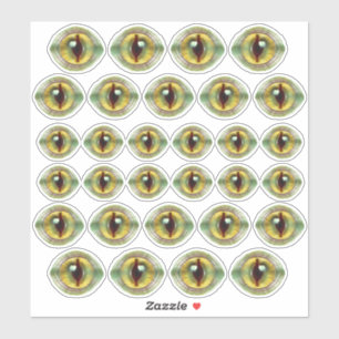 Scary Lizard Alien Dragon Dinosaur Monster Eyes Sticker
