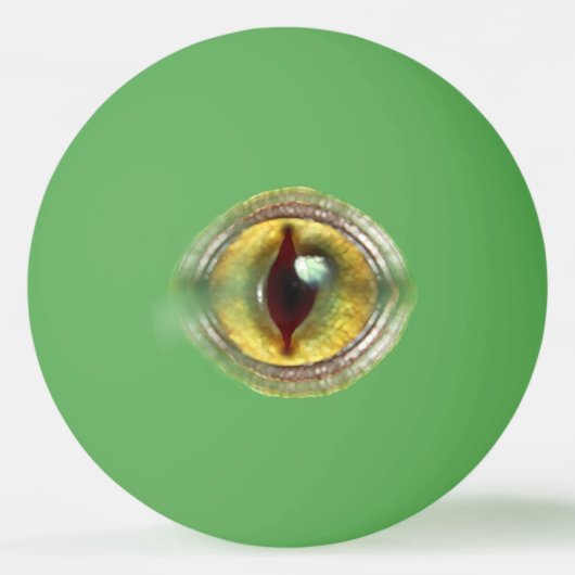 Scary Lizard Reptile Dragon Dinosaur Monster Eye Pingpongbal (Voorkant)
