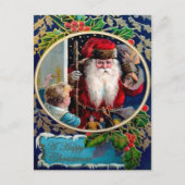  Scary-look Santa kerstBriefkaart Briefkaart (Voorkant)