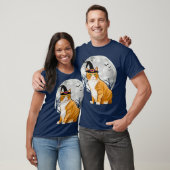 Scary Manx Cat Witch Pet Halloween T-shirt (Unisex)