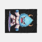 Scary Martial Arts Fighter Karate Boxer Comt Kung Fleece Deken (Voorkant (Horizontaal))