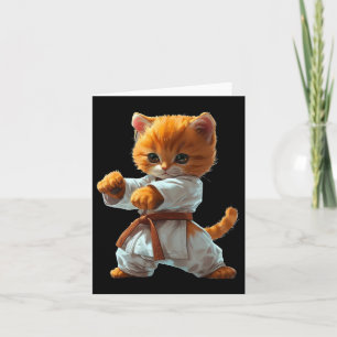 Scary Martial Arts Fighter Karate Boxer Comt Kung Kaart