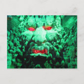Scary Mask Face in Rock Face Briefkaart (Voorkant)