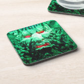 Scary Mask Face in Rock Face Drankjes Onderzetter (Linkerzijde)