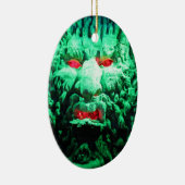 Scary Mask Face in Rock Face Keramisch Ornament (Rechts)