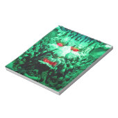 Scary Mask Face in Rock Face Notitieblok (Linkerzijde)