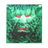 Scary Mask Face in Rock Face Notitieblok (Voorkant)