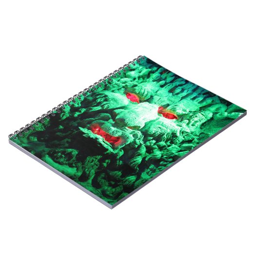 Scary Mask Face in Rock Face Notitieboek (Linkerzijde)