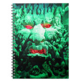 Scary Mask Face in Rock Face Notitieboek (Voorkant)