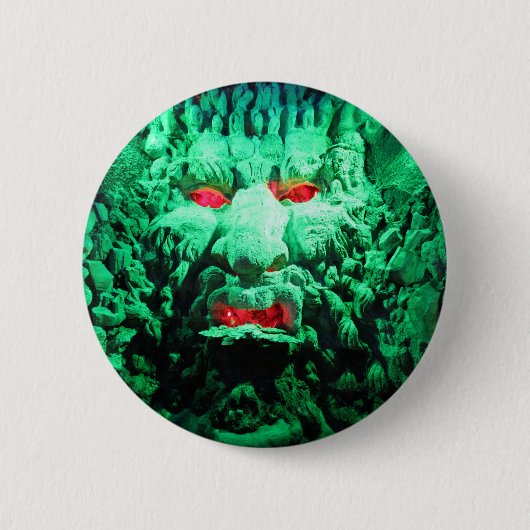 Scary Mask Face in Rock Face Ronde Button 5,7 Cm (Voorkant)