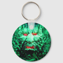 Scary Mask Face in Rock Face