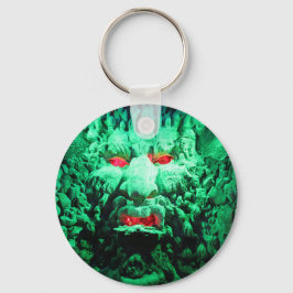 Scary Mask Face in Rock Face Sleutelhanger