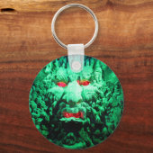 Scary Mask Face in Rock Face Sleutelhanger (Voorkant)