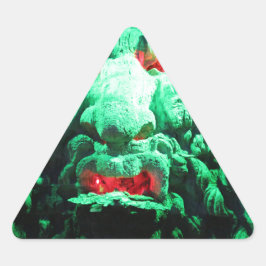 Scary Mask Face in Rock Face Sticker