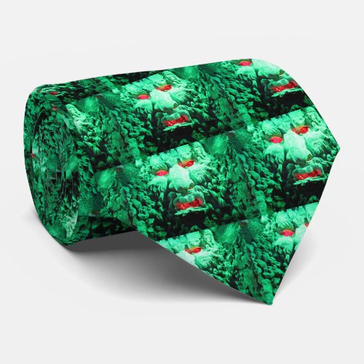 Scary Mask Face in Rock Face Stropdas (Opgerold)