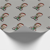 Scary Merry Kerstmis Elf Cadeaupapier (Hoek)