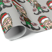 Scary Merry Kerstmis Elf Cadeaupapier (Rol Hoek)