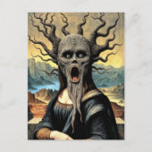Scary Mona Lisa Horror Briefkaart (Voorkant)
