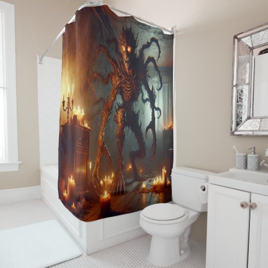 Scary Monster Douchegordijn (In situ)