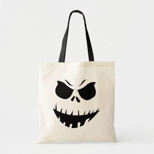 Scary Monster Face Halloween Tote Bag (Voorkant)