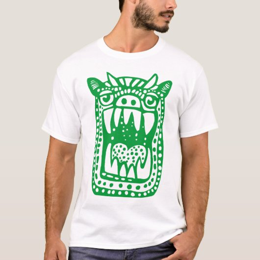 Scary Monster - Grass Green T-shirt (Voorkant)