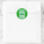 Scary Monster - Groen Ronde Sticker (Tas)