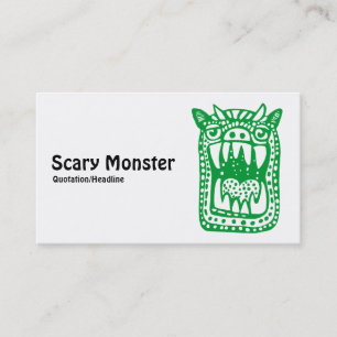 Scary Monster - Groen Visitekaartje