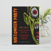 Scary Monster Halloween Party nodigt uit Kaart (Staand voorkant)