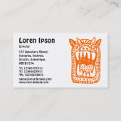 Scary Monster - Oranje Visitekaartje (Achterkant)